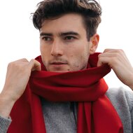 john hanly merino luxury wool scarf scarlet red