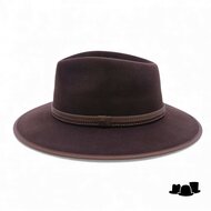 red dust hats wildridge haarvilt dark brown