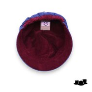 bedacht dubbelzijdig ballonpet ansen blauw en bordeaux