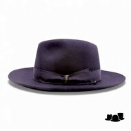 borsalino fedora brede rand amedeo qs haarvilt zwart 