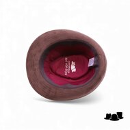 jos van dijck trilby wolmix grof visgraat bruin en beige