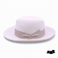 borsalino alessandria fedora cut brim off white