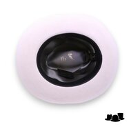 borsalino alessandria fedora cut brim off white