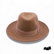 borsalino fedora qs haarvilt cut brim camel