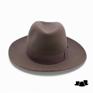 borsalino qs folar fedora brede rand haarvilt bast bruin