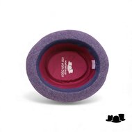 jos van dijck pork pie tweed blauw en bordeaux