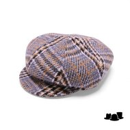 bronte ballonpet romee wol ruit blauw