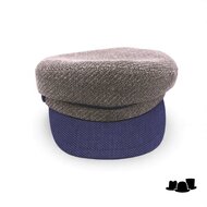 portaluri schipperspet katoen beige contrast blauw 