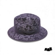 jos van dijck fedora 62 wolmix tapestry black and grey