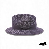 jos van dijck fedora 62 wolmix tapestry black and grey