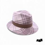 jos van dijck fedora 62 wolmix check ivory taupe
