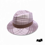 jos van dijck fedora 62 wolmix check ivory taupe