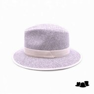 jos van dijck fedora 62 wolmix gemeleerd grijs en bone