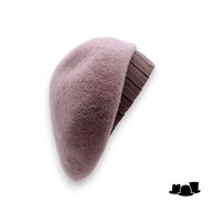 seeberger baret gebreide rand wol camel