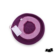 bedacht baret muts herion wol cashmere mix burgundy