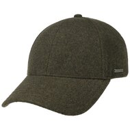 stetson baseball cap met oorklep vaby wol cashmere mix groen