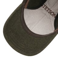 stetson baseball cap met oorklep vaby wol cashmere mix groen