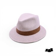jos van dijck fedora 62 linnen salt pepper en brown