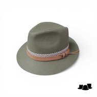 jos van dijck fedora 62 linnen groen pdp en leer