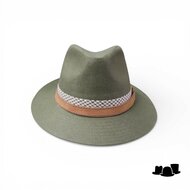 jos van dijck fedora 62 linnen groen pdp en leer