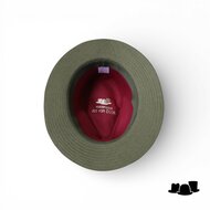 jos van dijck fedora 62 linnen groen pdp en leer