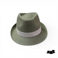 jos van dijck trilby linnen groen contrast pdp