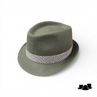 jos van dijck trilby linnen groen contrast pdp