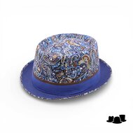 jos van dijck pork pie katoen fantasy blauw