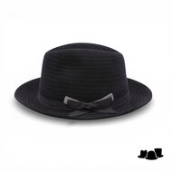 marone raffaele fedora filigrane haarvilt zwart