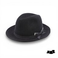 marone raffaele fedora filigrane haarvilt zwart