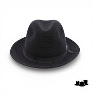 marone raffaele fedora filigrane haarvilt zwart