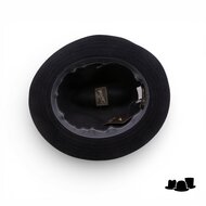 marone raffaele fedora filigrane haarvilt zwart