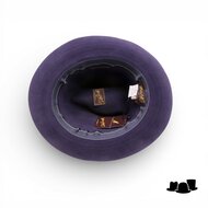 marone raffaele fedora filigrane haarvilt donkerblauw