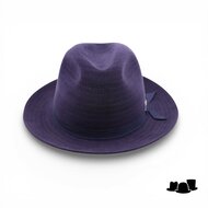marone raffaele fedora filigrane haarvilt donkerblauw
