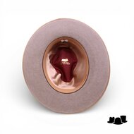 jos van dijck fedora rho pencil roll brim haarvilt light taupe en camel