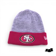 new era knitted beanie san francisco giants grey and red