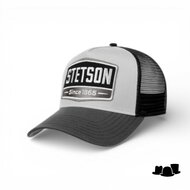 stetson trucker cap gasoline grey black