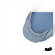 stetson hatteras newsboy cap classic linnen lichtblauw