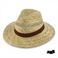 fiebig fedora strohoed zeegras ventilatie naturel bruin