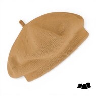 fiebig knitted baret katoen camel