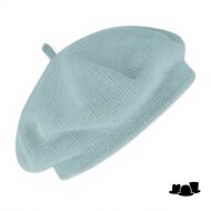fiebig knitted baret katoen jeans blue