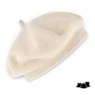 fiebig knitted baret katoen natural