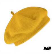 fiebig knitted baret katoen mais geel