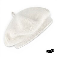 fiebig knitted baret katoen white