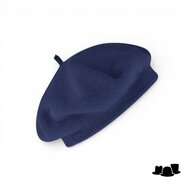 fiebig knitted baret katoen donkerblauw