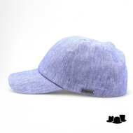 wigens baseball classic cap libeco linnen washed jeans blue