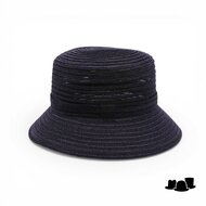 jos van dijck brede bucket hat viviana canapa zwart