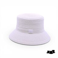 jos van dijck brede bucket hat viviana canapa wit