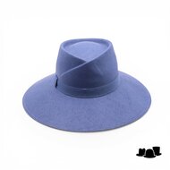 jos van dijck brede rand fedora vivien cellulose blauw
