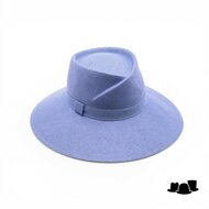 jos van dijck brede rand fedora vivien cellulose blauw